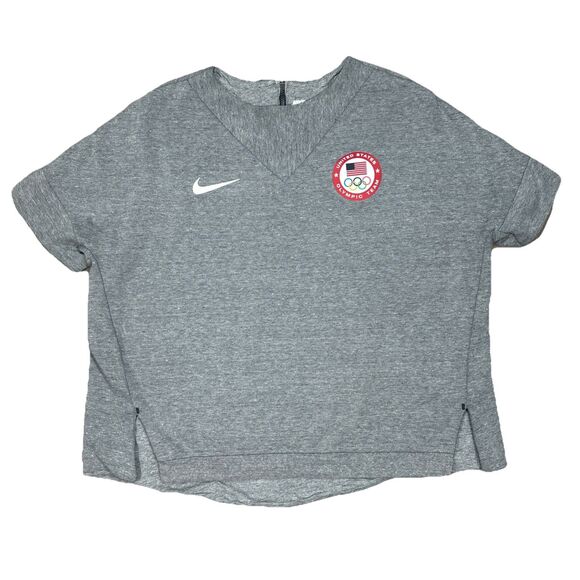 Nike Sweatshirt Womens XL Gray Tech Fleece Olympic Team USA USOC Olympics 807000 - Picture 1 of 6